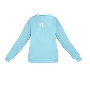 Pretty Little Thing Turquoise Sweater Size S,